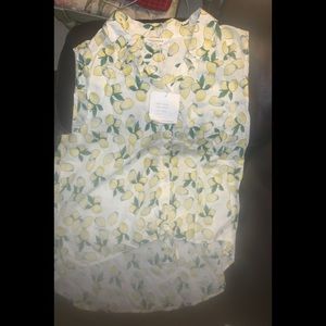 Beach Lunch Lounge NWT lemons Tank Size Large